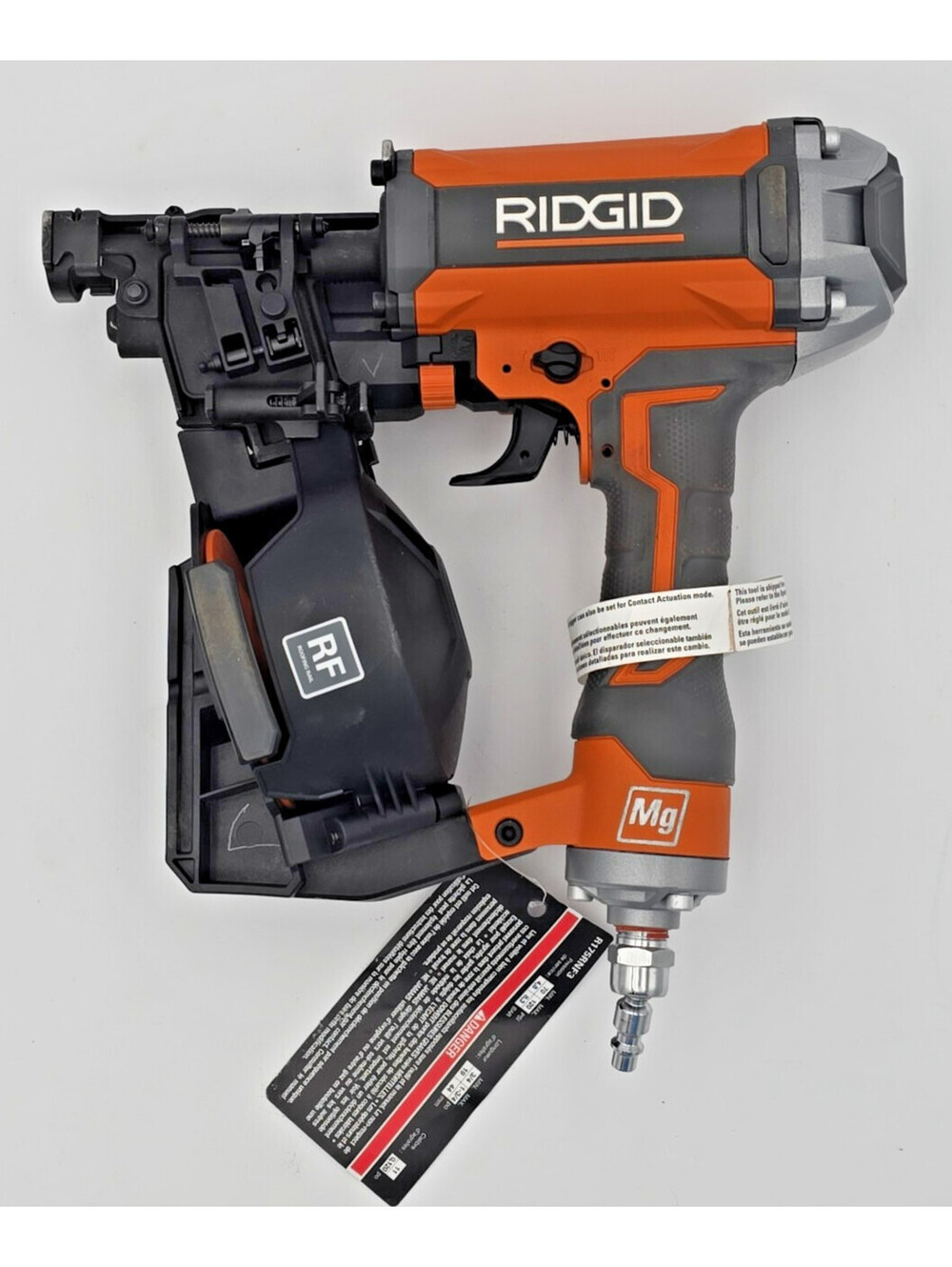 RIDGID R175RNF 1-3/4 in. 15° Pneumatic Coil Roofing Nailer Nail Gun Store Demo
